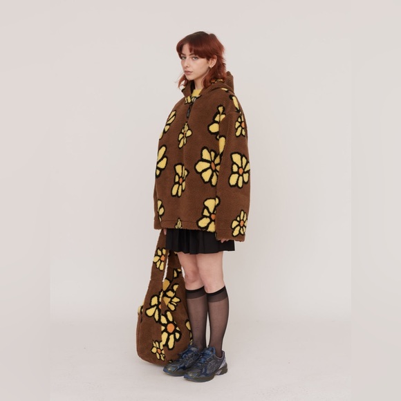 Lazy Oaf Flower Fleece Hoodie - Picture 3 of 8